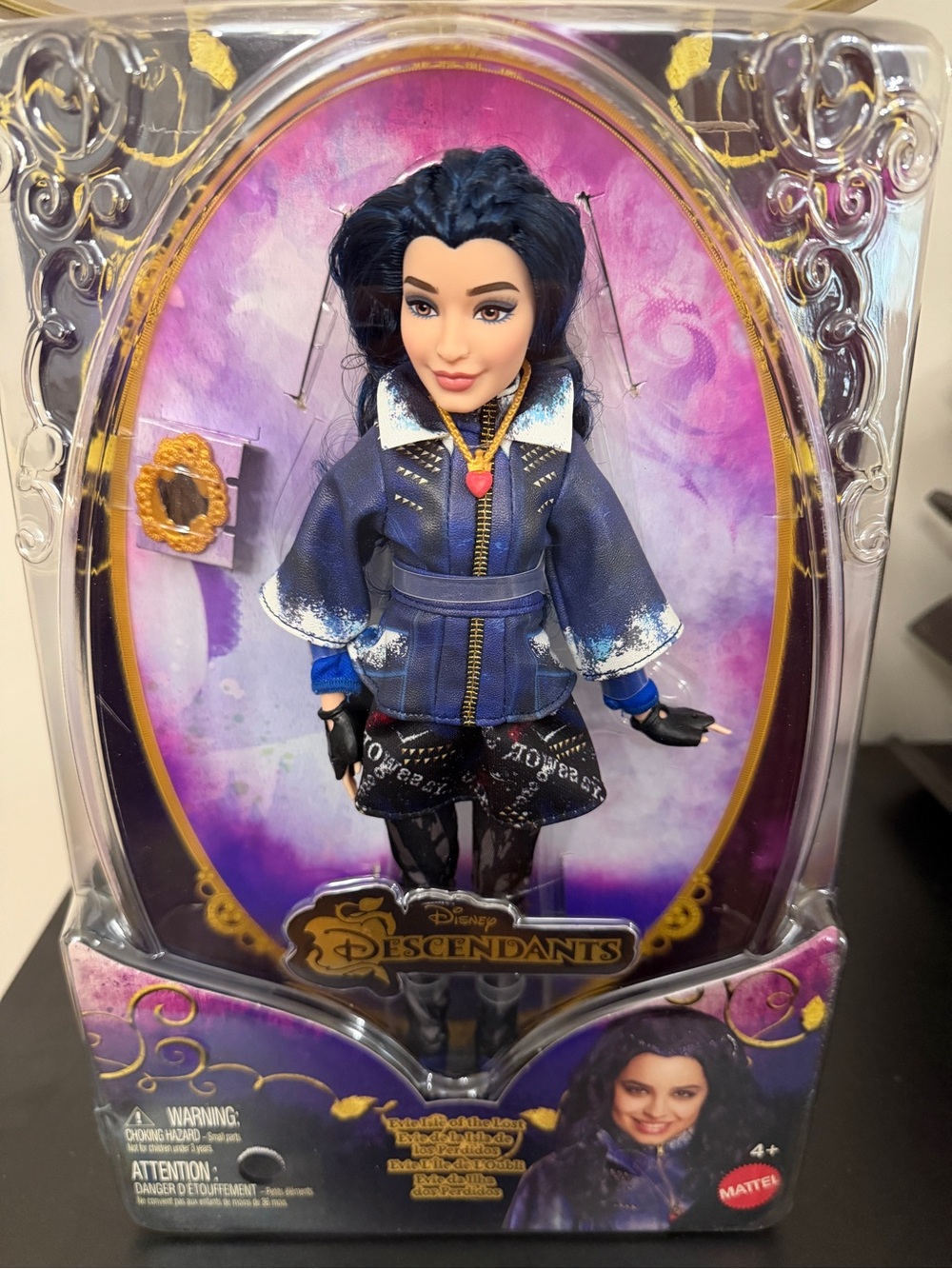 Disney Descendants Evie Doll in Purple & Black Outfit